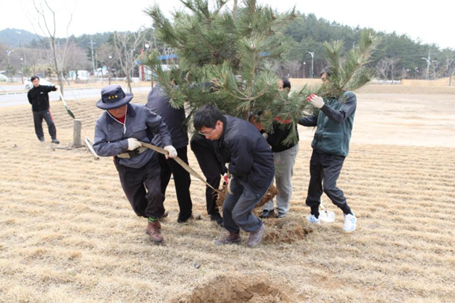 동해연구소내 식목행사 및 해변정화작업_image0